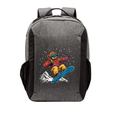 Sloth On A Snowboard Snowboarding Vector Backpack