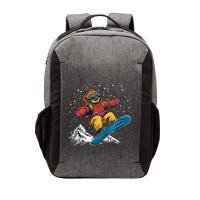 Sloth On A Snowboard Snowboarding Vector Backpack