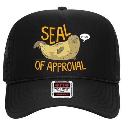 Seal Of Approval High Crown Mesh Back Trucker Hat