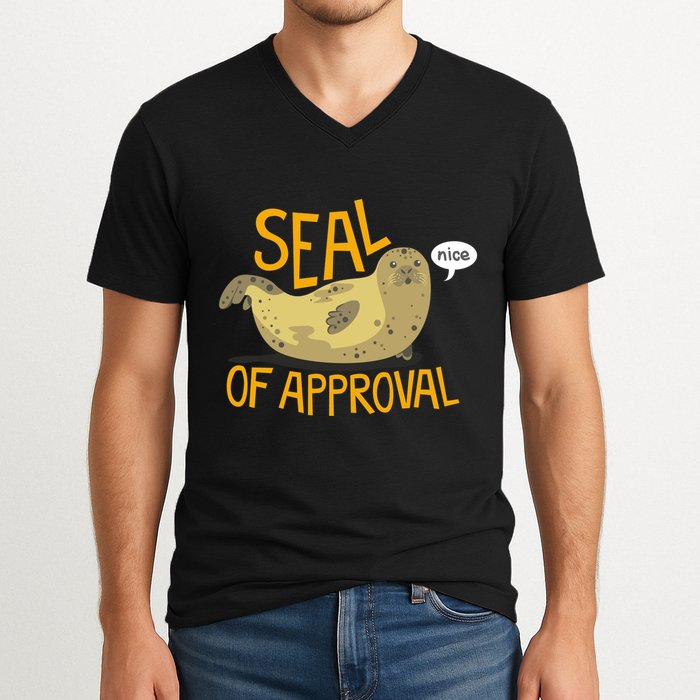 Seal Of Approval V-Neck T-Shirt