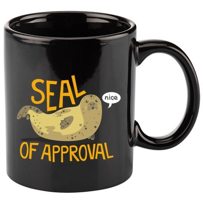 Seal Of Approval 11oz C Handle Ceramic Mug