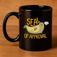 Seal Of Approval 11oz C Handle Ceramic Mug