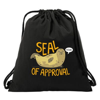 Seal Of Approval Drawstring Bag