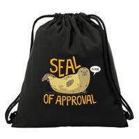 Seal Of Approval Drawstring Bag