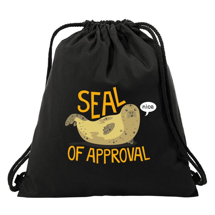 Seal Of Approval Drawstring Bag