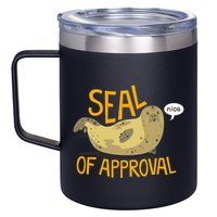 Seal Of Approval 12oz Stainless Steel Coffee Mug