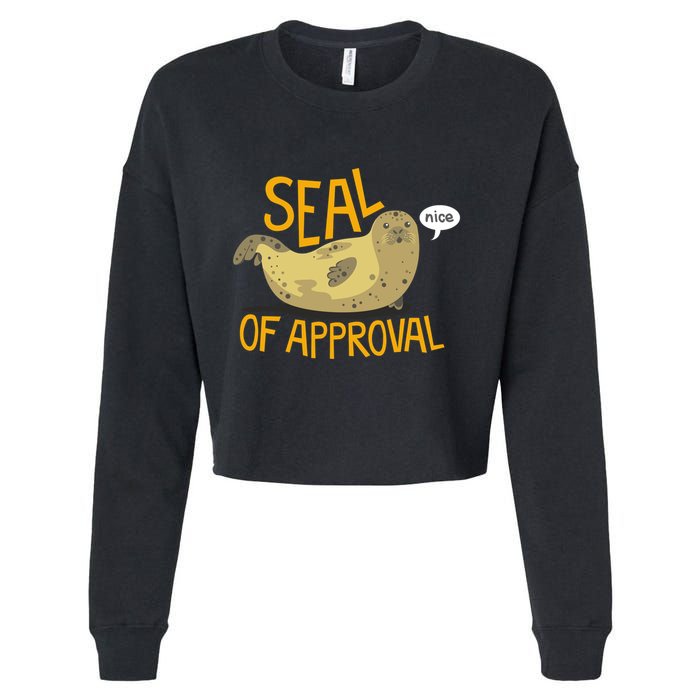 Seal Of Approval Cropped Pullover Crew