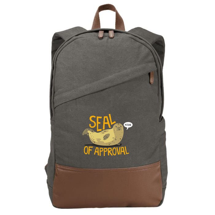 Seal Of Approval Cotton Canvas Backpack