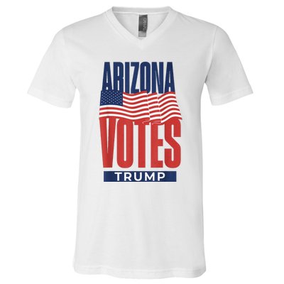 State Of Arizona Is Voting For Trump Us Election V-Neck T-Shirt