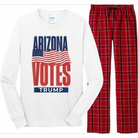 State Of Arizona Is Voting For Trump Us Election Long Sleeve Pajama Set