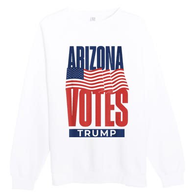 State Of Arizona Is Voting For Trump Us Election Premium Crewneck Sweatshirt