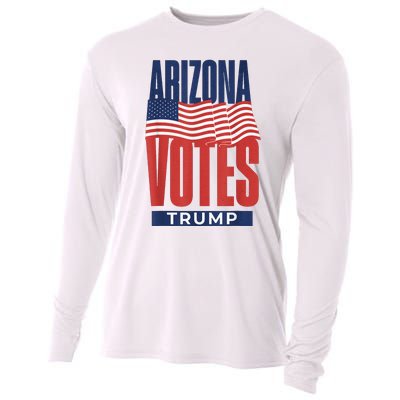 State Of Arizona Is Voting For Trump Us Election Cooling Performance Long Sleeve Crew