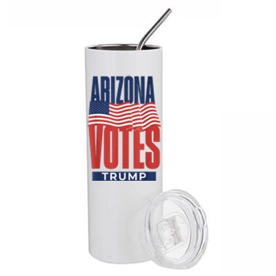 State Of Arizona Is Voting For Trump Us Election Stainless Steel Tumbler