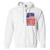 State Of Arizona Is Voting For Trump Us Election Full Zip Hoodie