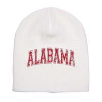 State Of Alabama Varsity Style Text Bama Pride State Flag Short Acrylic Beanie