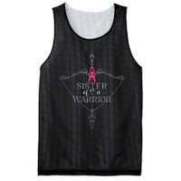 Sister Of A Warrior Breast Cancer Awareness Support Squad Mesh Reversible Basketball Jersey Tank