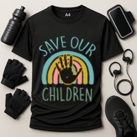 Save Our Abuse Slavery Awareness Gift Cooling Performance Crew T-Shirt