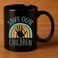 Save Our Abuse Slavery Awareness Gift 11oz C Handle Ceramic Mug