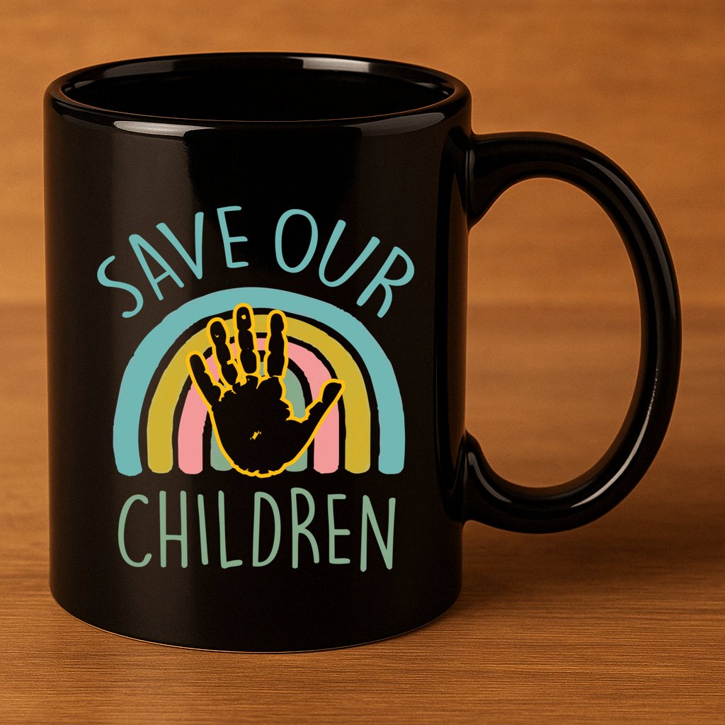 Save Our Abuse Slavery Awareness Gift 11oz C Handle Ceramic Mug