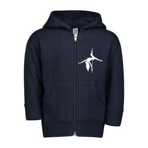 Silhouette Of A Dancer Toddler Zip Fleece Hoodie