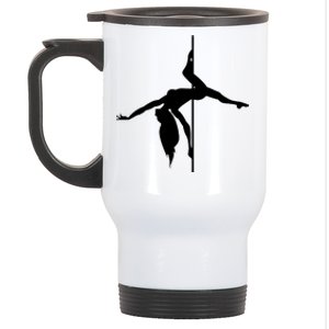 Silhouette Of A Dancer Stainless Steel Travel Mug