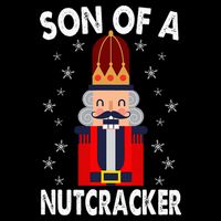 Son Of A Nutcracker Funny Christmas Nutcracker Button