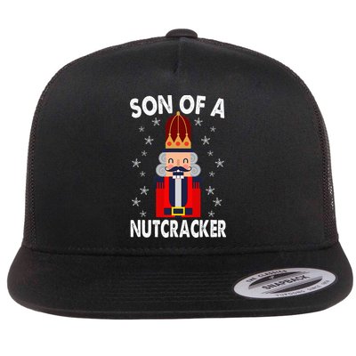 Son Of A Nutcracker Funny Christmas Nutcracker Flat Bill Trucker Hat