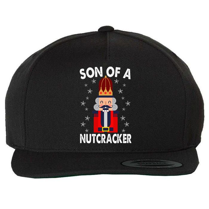Son Of A Nutcracker Funny Christmas Nutcracker Wool Snapback Cap