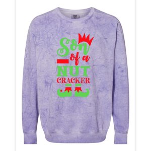 Son Of A Nutcracker Matching Family Christmas Pajamas Colorblast Crewneck Sweatshirt