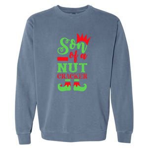 Son Of A Nutcracker Matching Family Christmas Pajamas Garment-Dyed Sweatshirt