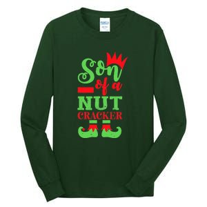 Son Of A Nutcracker Matching Family Christmas Pajamas Tall Long Sleeve T-Shirt