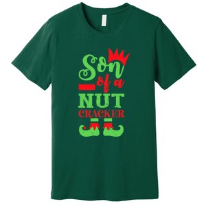 Son Of A Nutcracker Matching Family Christmas Pajamas Premium T-Shirt