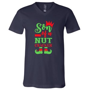 Son Of A Nutcracker Matching Family Christmas Pajamas V-Neck T-Shirt