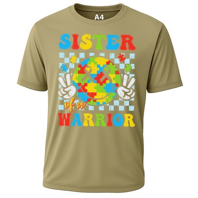Sister Of A Warrior Autism Awareness Proud Sister Support Performance Shirt