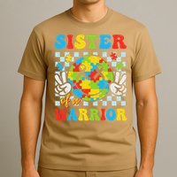 Sister Of A Warrior Autism Awareness Proud Sister Support T-Shirt