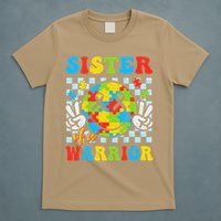 Sister Of A Warrior Autism Awareness Proud Sister Support T-Shirt