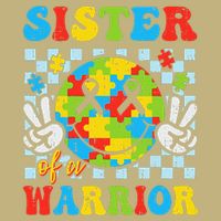 Sister Of A Warrior Autism Awareness Proud Sister Support T-Shirt