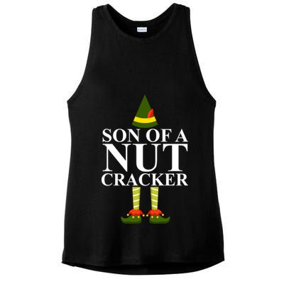 Son Of A Nut Cracker Funny Christmas Ladies PosiCharge Tri-Blend Wicking Tank