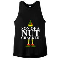 Son Of A Nut Cracker Funny Christmas Ladies PosiCharge Tri-Blend Wicking Tank