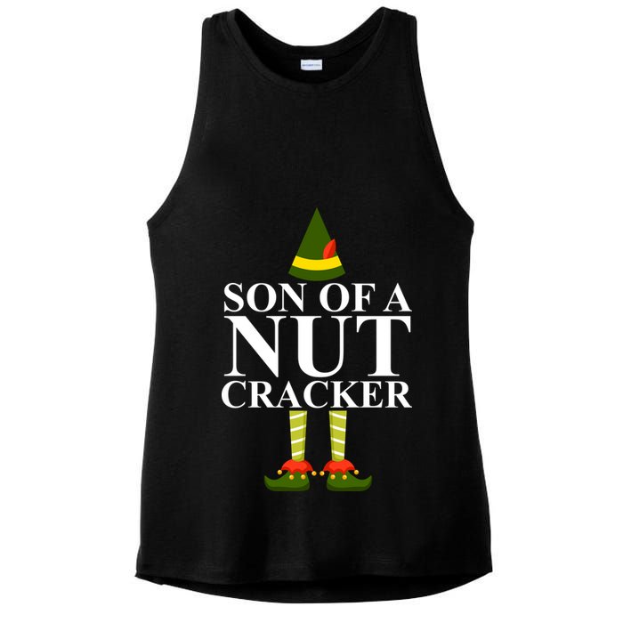 Son Of A Nut Cracker Funny Christmas Ladies PosiCharge Tri-Blend Wicking Tank