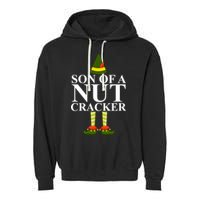 Son Of A Nut Cracker Funny Christmas Garment-Dyed Fleece Hoodie