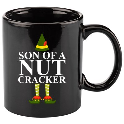 Son Of A Nut Cracker Funny Christmas 11oz C Handle Ceramic Mug