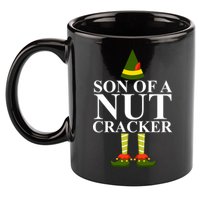 Son Of A Nut Cracker Funny Christmas 11oz C Handle Ceramic Mug