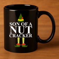 Son Of A Nut Cracker Funny Christmas 11oz C Handle Ceramic Mug