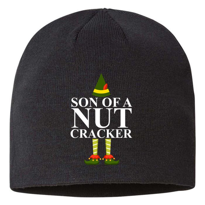 Son Of A Nut Cracker Funny Christmas Sustainable Beanie