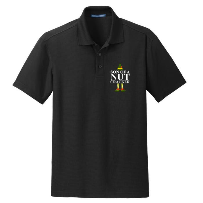 Son Of A Nut Cracker Funny Christmas Dry Zone Grid Polo