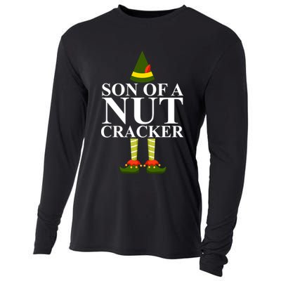 Son Of A Nut Cracker Funny Christmas Cooling Performance Long Sleeve Crew