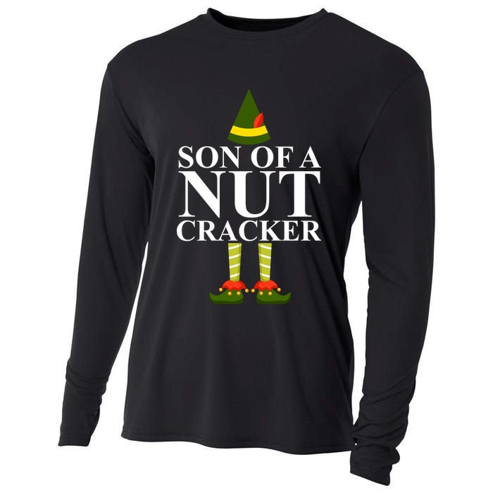 Son Of A Nut Cracker Funny Christmas Cooling Performance Long Sleeve Crew