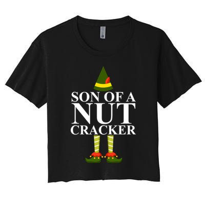 Son Of A Nut Cracker Funny Christmas Crop Top