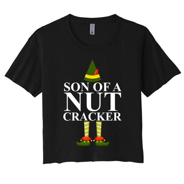 Son Of A Nut Cracker Funny Christmas Crop Top